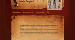 Desktop Screenshot of lordsprophet.com